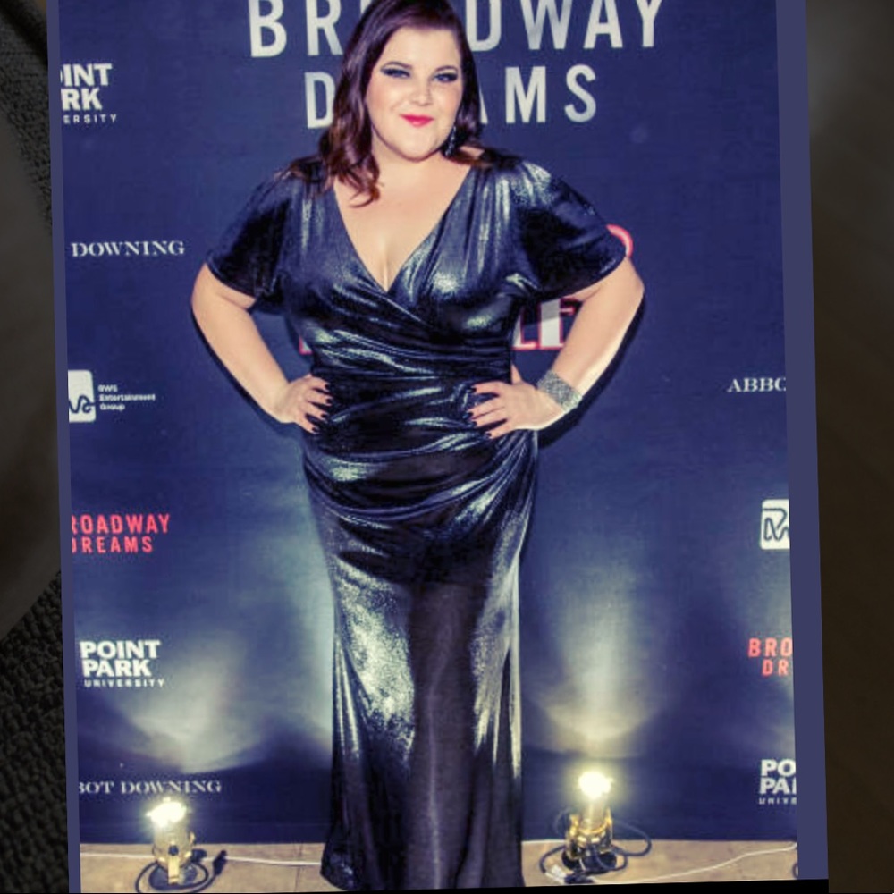 Ralph Lauren onyx wrap gown